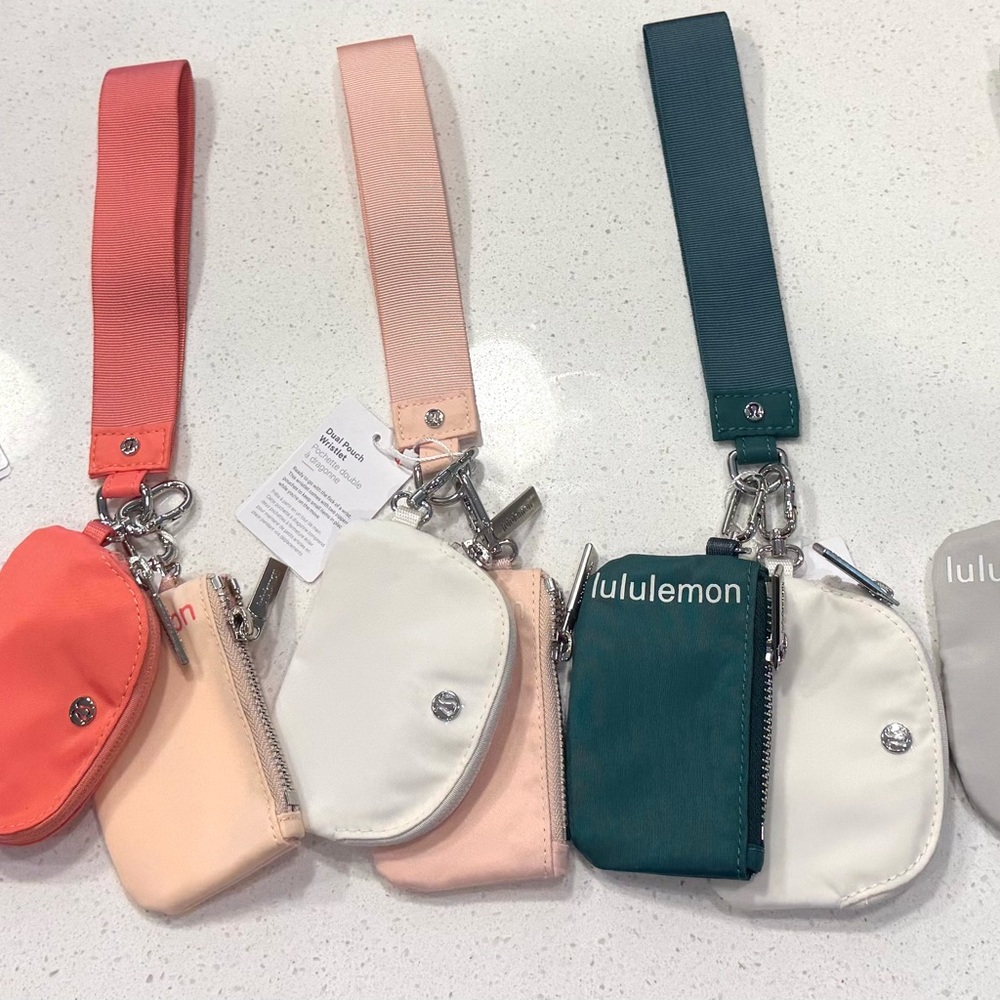 lululemon athletica Pink Clutch Wristlet Compact Design